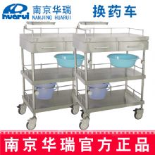 華瑞換藥車(chē) 精品不銹鋼B345 Ⅱ型，655×486×925 mm