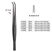 金鐘組織鑷直形 凹凸齒 28cm JYG230   2.4×3.2（鈦）