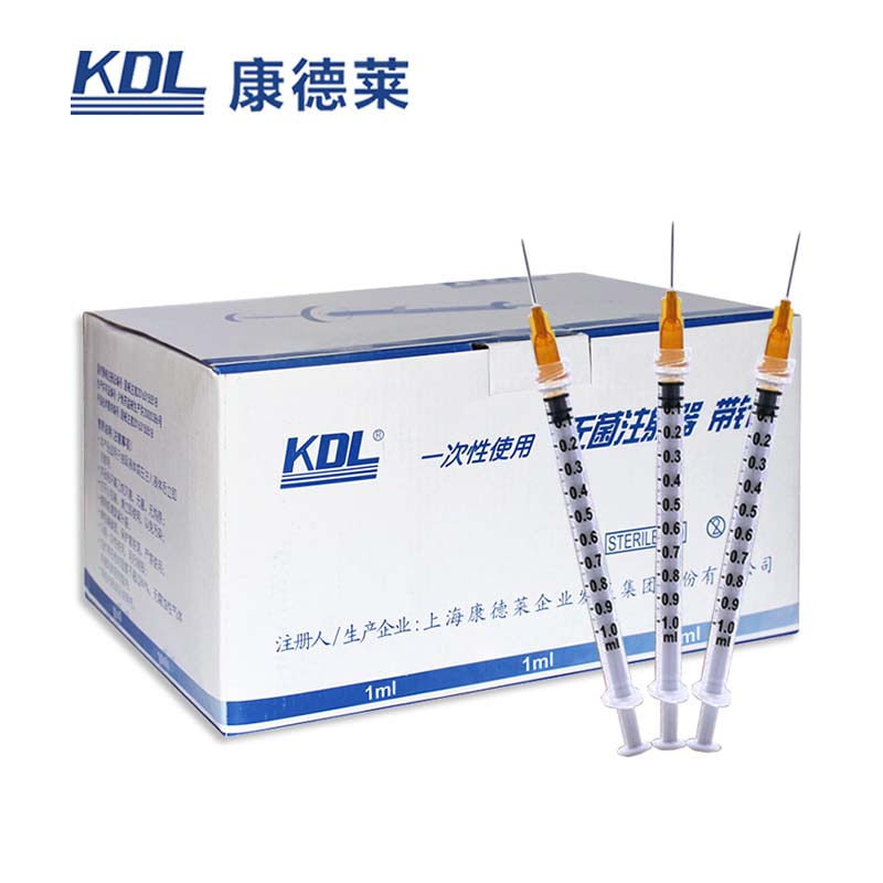 康德萊一次性使用無菌注射器 螺口 100支/盒，3000支/箱，一箱起批